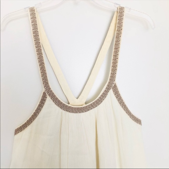 Ecote Urban Outfitters Off-white Bay Frock Dress Embroidered NWT size small - Picture 2 of 10